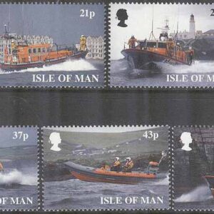 Isle of Man – M  791-795 Kungliga Räddningssällskapet 175 år – Båtar, 5 kpl **