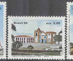 Brasilien – M 2342-2344 Kyrkor bla Nossa Senhora da Vitória in Oeiras, Piauí, 3 kpl **