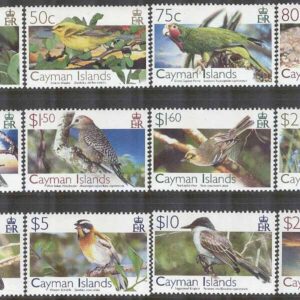 Cayman Islands – M 1047-1058 Fåglar bla Kubafink, 12 kpl **