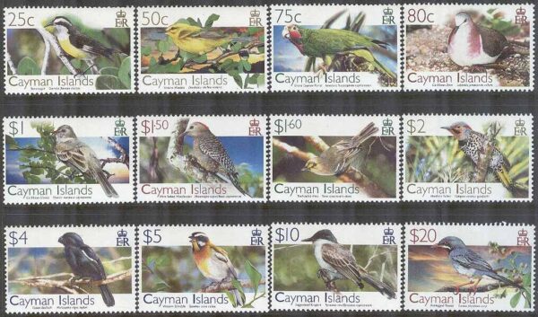 Cayman Islands - M 1047-1058 Fåglar bla Kubafink, 12 kpl **