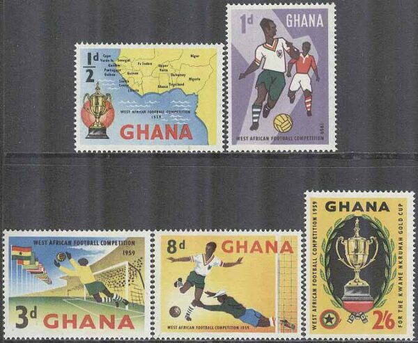 Ghana - M   63-67 Fotboll - Västafrikanska Mästerskapen, 5 kpl **