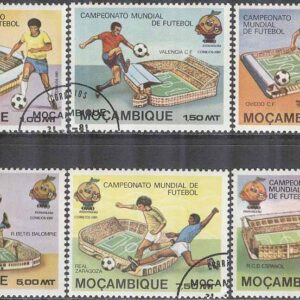 Mocambique – M  788-793 A VM i Fotboll i Spanien 1982 – Stadion, 6 kpl