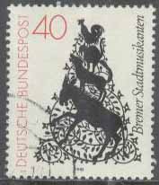 Tyskland – M 1120 Bremens stadsmusikanter – Musik – Djur, 1 kpl