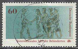 Tyskland – M 1083 Internationella Handikappåret 1981, 1 kpl