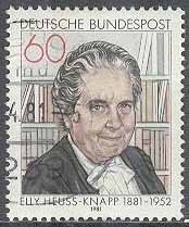 Tyskland – M 1082 Elly Heuss-Knapp 100 år – Politiker, 1 kpl