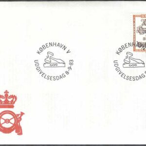 Danmark – FDC 1983-09-08 – Christian V:s Danska Lag 300 år, 1 kpl Vinjett 1