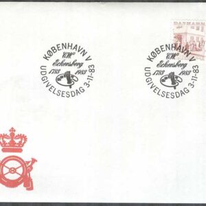 Danmark – FDC 1983-11-03 – Christoffer W Eckersberg 200 år, 1 kpl Vinjett 1