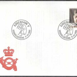 Danmark – FDC 1985-11-07 – De Dövas Landsförbund 50 år, 1 kpl Vinjett 1