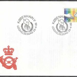 Danmark – FDC 1986-04-28 – Internationella Fredsåret, 1 kpl Vinjett 1