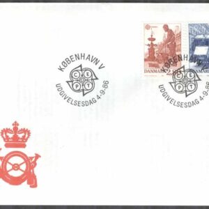 Danmark – FDC 1986-09-04 – Europa CEPT 1986 Natur & Miljöskydd, 2 kpl Vinjett 1