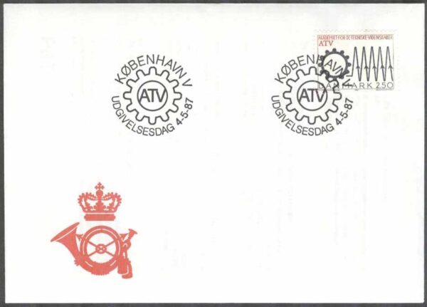Danmark - FDC 1987-05-04 - Tekniska vetenskaper, 1 kpl Vinjett 1