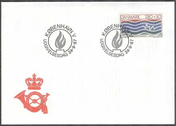 Danmark - FDC 1987-09-24 - Epilepsiföreningen 25 år, 1 kpl Vinjett 1