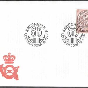 Danmark – FDC 1987-10-15 – Inre Mission, 1 kpl Vinjett 1