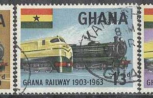 Ghana – M  163-165 Tåg – Järnväg i Ghana 60 år, 3 olika