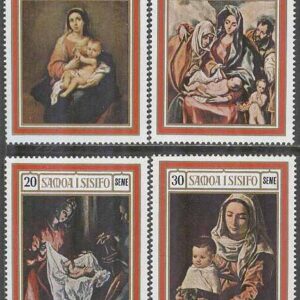 Samoa – M  206-209 Jul 1969 – Konst av spanska konstnärer, 4 kpl **
