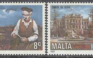 Malta – M  659-660 Året för de Äldre i samhället – Byggnader, 2 kpl **
