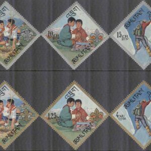 Bhutan – M  143-148 A Scouting i Bhutan, 6 kpl **