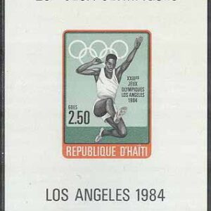 Haiti – M BL 54 B OS i Los Angeles 1984 Längdhopp, Block **