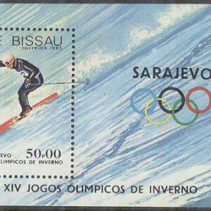 Guinea-Bissau – M BL 255 OS i Sarajevo 1984 Alpin skidåkning, Block **