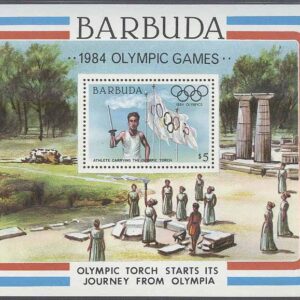 Barbuda – M BL  85 OS i Los Angeles 1984 Fackellöpare, Block **