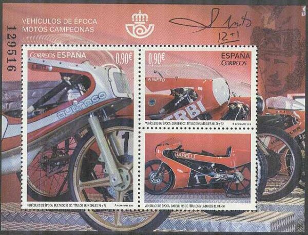 Spanien - M BL 273 Historiska Motorcyklar II bla Bultaco, Block **