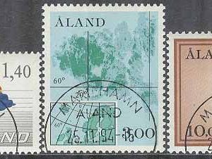 Åland – F    4-6 Olika motiv. Flagga – Karta – Sigill, 3 kpl