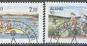 Åland – F   51-52 Norden I. Turism. Båt – Cykel, 2 kpl