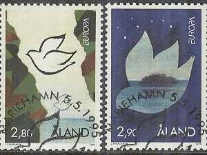 Åland – F  100-101 Europa CEPT 1995, Fred och frihet – Fredsduvor, 2 kpl