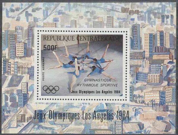 Centralafrika - M BL 275 OS i Los Angeles 1984 IV Sportgymnastik, Block **