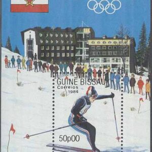 Guinea-Bissau – M BL 257 OS i Sarajevo 1984 Slalom, Block **