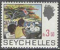 Seychellerna – M  270 Historia – Hertigen av Edinburgh på besök 1965, märke **