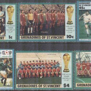 St. Vincent Grenadines – M  483-490 VM i Fotboll i Mexiko 1986, 8 kpl **