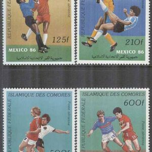 Komorerna – M  777-780 VM i Fotboll i Mexiko 1986, 4 kpl **