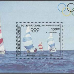 Mauretanien – M BL  59 OS i Los Angeles 1984 Segling – Vinnare, Block **