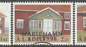 Åland – F  145-147 Verandor i bla Björkö – Byggnader, 3 kpl