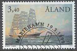 Åland – F  155 Fartyg – Segelfartyg – Vetetraden 50 år, 1 kpl