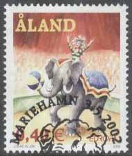 Åland – F  207 Europa CEPT 2002 Cirkus – Elefant, 1 kpl stpl