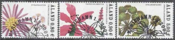 Åland - F  274-276 Strandblommor, 3 kpl