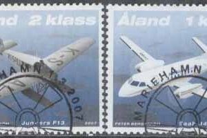 Åland – F  277-278 Posttransporter – Flygplan bla SAAB 340, 2 kpl