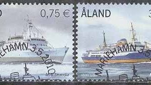 Åland – F  325-326 Passagerarfärjor bla M/S Skandia, 2 kpl