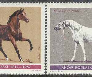 Polen – M 1746-1747 Hästsport, 2 olika **