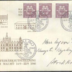 Malmö 16/9-46 Sveriges Filatelistförening 60 år Vinjett