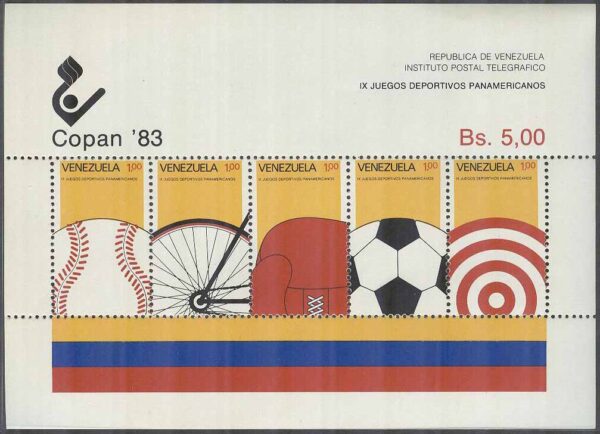 Venezuela - M  32 Sport - Panamerikanska Spelen i Caracas 1983, Block **