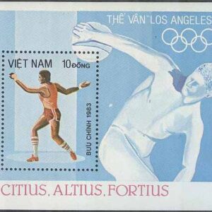 Vietnam – M BL  20 OS i Los Angeles 1984 Diskus, Block **
