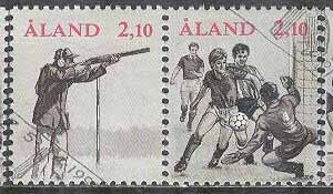 Åland – F   47-50 Sport – Ö-spelen för Smånationer 1991, 4 kpl