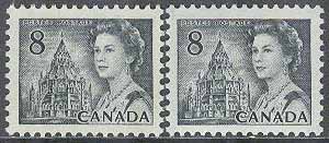 Kanada – M  494 Ax, Ayl Drottning Elisabeth II, 2 olika **