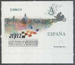 Spanien – M 5058 Sport – Jerez Världshuvudstad för Motorsport 2015-17, 1 kpl **