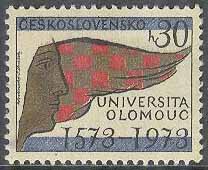 Tjeckoslovakien – M 2153 Universitetet i Olomouc 400 år, 1 kpl **