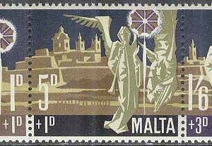 Malta – M  398-400 Jul 1969 – Änglar & Musik, 3-strip kpl **