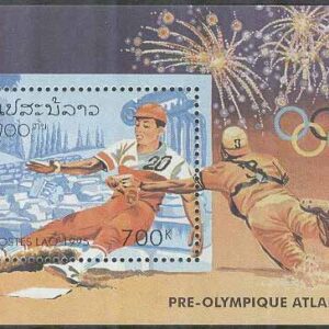 Laos – M BL 153 OS i Atlanta 1996 Baseball, Block **